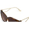 styleBREAKER 09020128 Women's Oversize Sunglasses with Wide Metal Temples, Polycarbonate