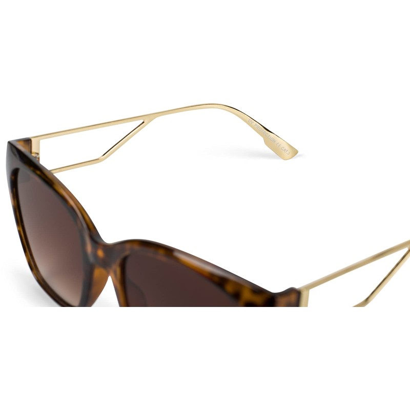 styleBREAKER 09020128 Women's Oversize Sunglasses with Wide Metal Temples, Polycarbonate