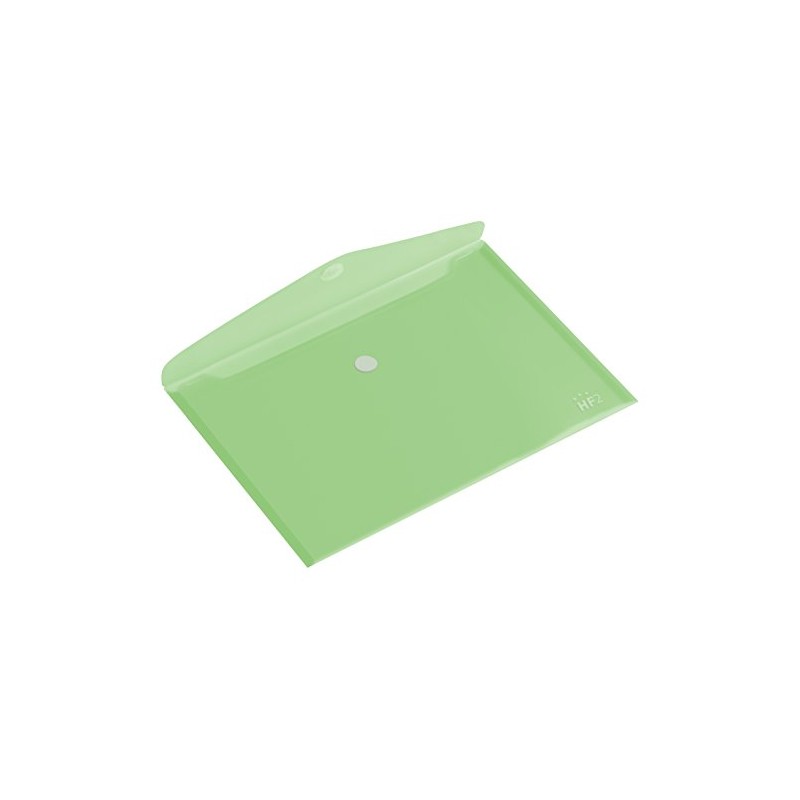 HF2 A5 Landscape Transparent Document Envelope - Green
