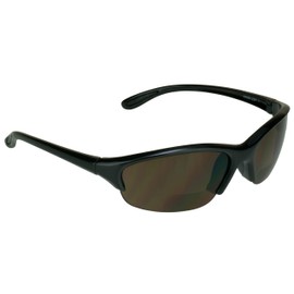 proSPORT Bifocal Sunglasses +2.00 Brown Lens Black Frame Unisex Lightweight Sport Sunglasses