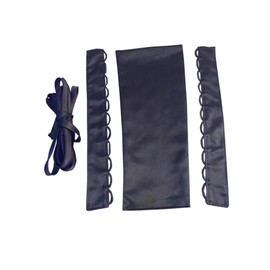 bmactosh Satin Zipper Replacement Corset Kit Set Back Adjustable DIY Craft Wedding Dress Accessories Materials Black-10''