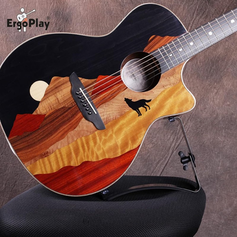 Ergoplay guitar rest Johannes Tappert black