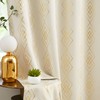 UGOUTRY 100% Blackout Curtains for Berdoom, Gold on Beige Metallic