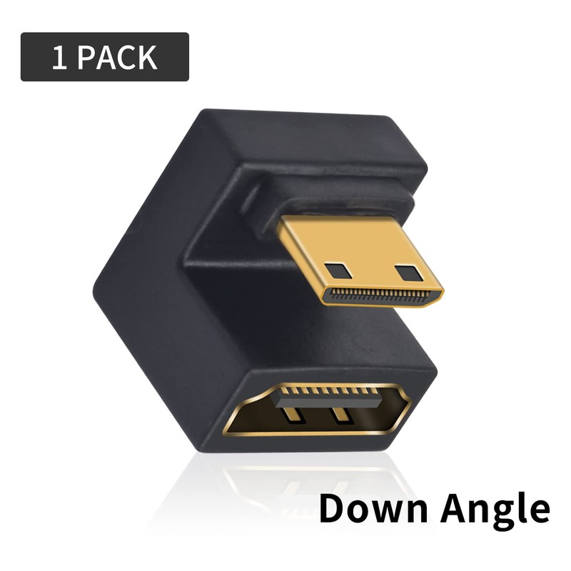 Duttek U Shape Mini HDMI to HDMI 8K Adapter,Down Angle