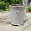 Teramico Saucer Feet for Flower Pots/Planters Blue Anthracite White Stoneware