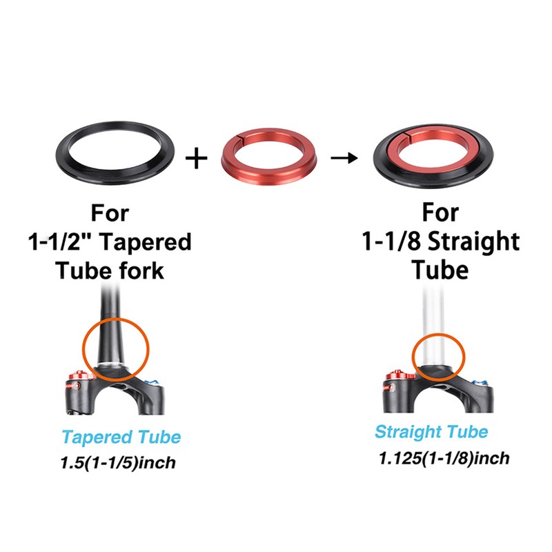 42 52mm Road Bike Front Fork Headset Tapered Tube To