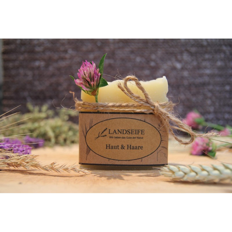 Landseife Floral Shower Soap - Handmade Organic Natural Soap for