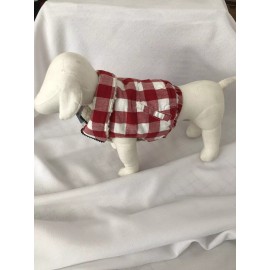 The 5th Avenue Pet Collection Red & White Check Doggie Jacket