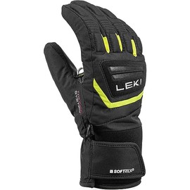 LEKI Children's Griffin 3D Gloves, Black-Yellow, EU 6
