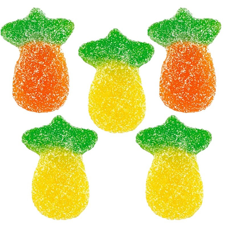 Fruidles Sour Pineapple Gummies Candy, Delicious Fruit Flavors Gummy (1