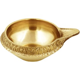 Zap impex Traditional Brass Oil Lamp Brass Deep Diya Indian Oil Lamp Diwali Puja Lamp Kuber Diya (1)