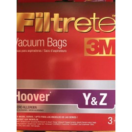 Hoover Y & Z Filtrete Vacuum Bags * 3 Bags * Micro Allergen * 64702A * 64702Q