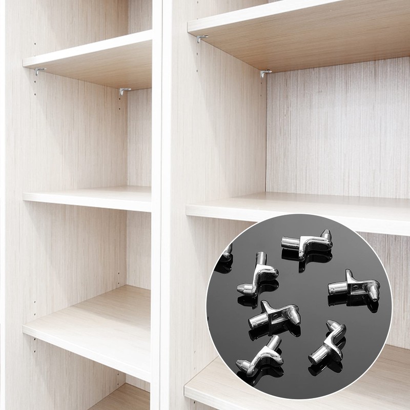 24 Pcs Shelf Supports Pegs Pin Bracket 5mm Stud Bookcase