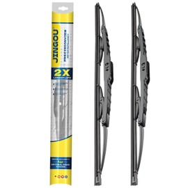 JINGOU 20''+20'' Wiper Blades, Compatible with 2005-2010 Ford Explorer Premium All-Season Windshield Wiper Blades-Driver and Passenger Side,Automotive Replacement Windshield Wiper Blade (Pack Of 2)