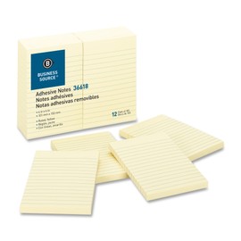Business Source Ruled Adhesive Notes