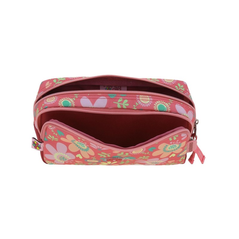 Chenson Lapicera Rosa con Doble Compartimento Sublimada Floral