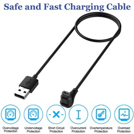 EXMRAT Charging Cable for Coros Pace Pro Smartwatch, 90 Degree USB Replacement Charger 100cm / 3.3ft