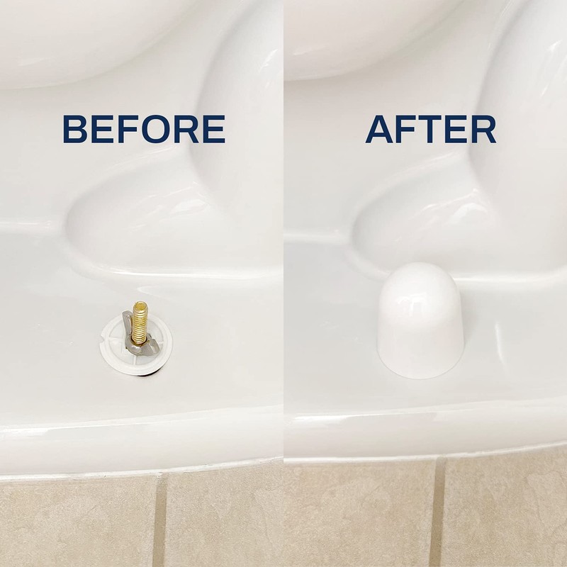 Stinky John's Tall Toilet Bolt Caps - Universal Fit with