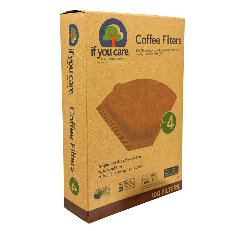 If You Care Coffee Filters No. 4 – Unbleached, Chlorine-Free