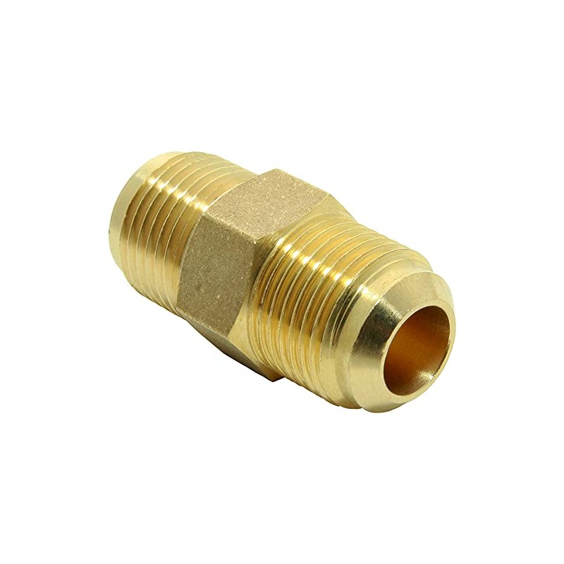 Air Conditioning Split Connection Nipple Brass for 1/2 Inch Pipe
