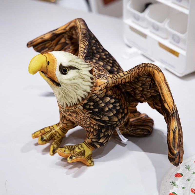 MILEE Realistic Hawk Plush, Hawk, Animal Toy, Fluffy, Cute Bird