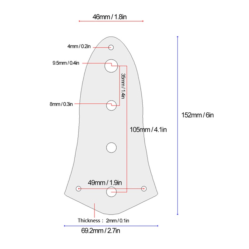 Bass Control Plate Aluminum Alloy Carved Board Volume Switch for