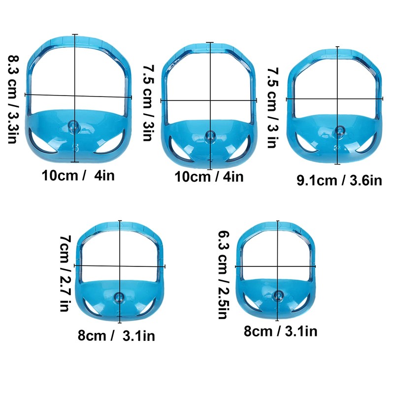 Goatee Shaving Template, Set of 5 Sizes Beard Shaping Tool,