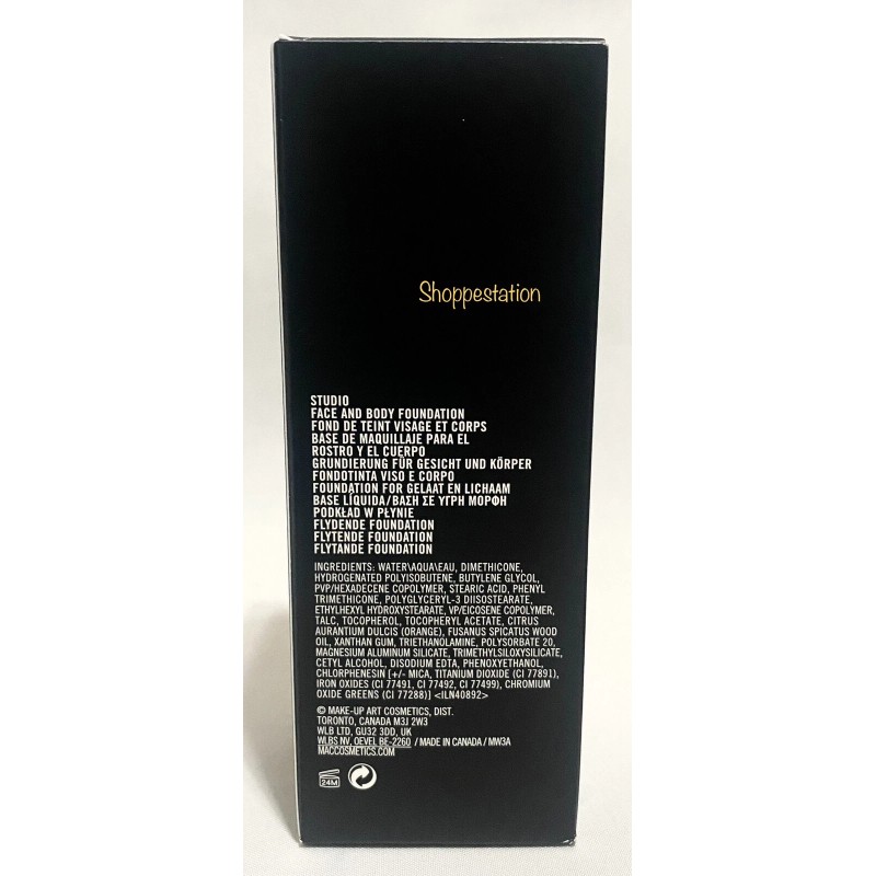 M·A·C MAC Studio Face & Body Foundation Shade N3 LARGE