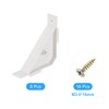 uxcell 8 PCS 90 Degree Plastic Triangle Bracket, Corner Support