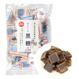 ひとくち黒糖 黒糖菓子 個包装 沖縄県産 多良間島産サトウキビ使用 伝統製法 沖縄黒糖 加工黒糖 大容量パック (470g)