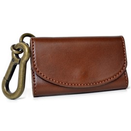 atelier CODEL Tochigi Leather Key Case With Coin Purse, Genuine Leather, Made in Japan - brown -