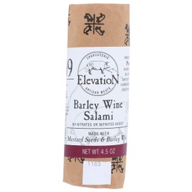 Elevation Artisan Meats, Salami Wine Barley, 4.5 Ounce