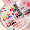 18 Colors Sponge Paint Patting Gel Polish & Tools Kit