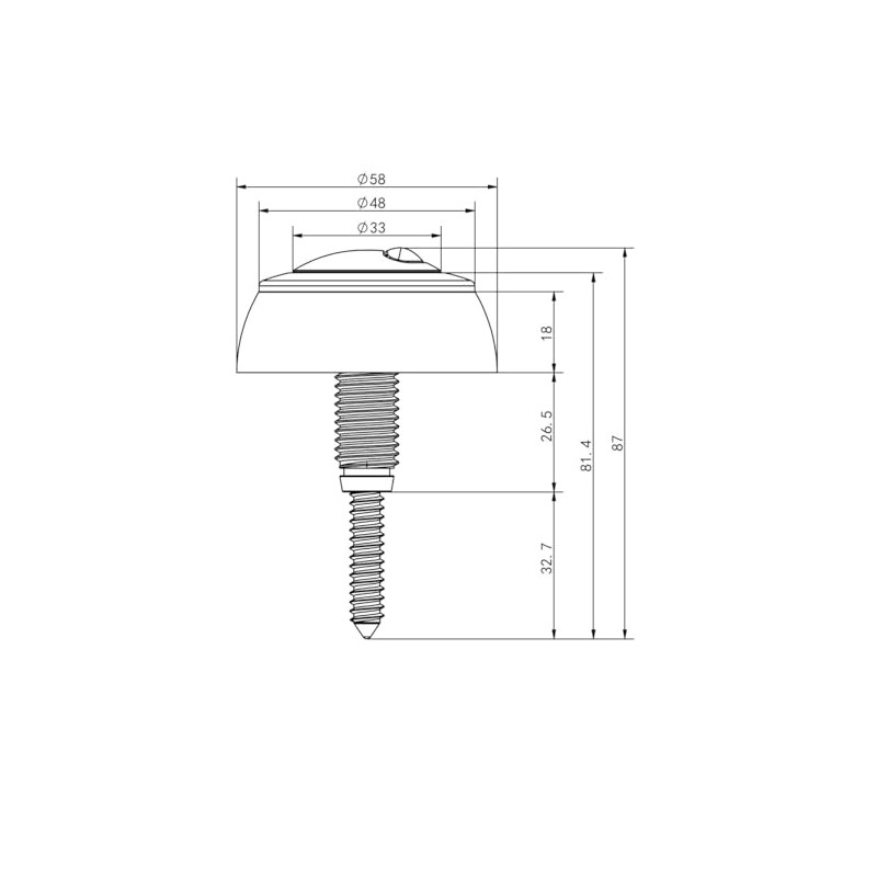 Blyxon Toilet Button Dual Flush Toilet Cistern Push Button Assembly