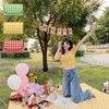 HL] Picnic Mat for 4 People Portable Red/ONESIZE