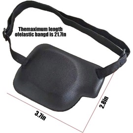 RIBHNXHI Left 3D Eye Patch for Optimal Recovery and Adjustable Fit