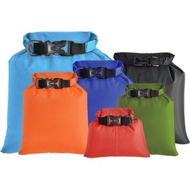 Waterproof Dry Bag - 6 Pack Climbing Dry Bag, Lightweight Storage Bag, Stuff Bag, Waterproof, Pool Bag, Beach Bag, For Hot Springs, Mountain Climbing, Camping, Hiking, Fishing, Swimming, Mixed Colors