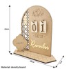 Wooden Eid Ramadan Countdown Calendar Ornament DIY Wood Crafts Party