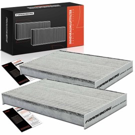 Frankberg 2 x Cabin Air Filter Pollen Filter with Activated Carbon Compatible with C3 Aircross II 2C 2R Crossland X P17 P2QO Crossland X P17 2017-2024 Replace# 9815106780