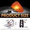 DERMOKA 1PCS Cab Roof Top Marker Lights Clearance Running Lamps