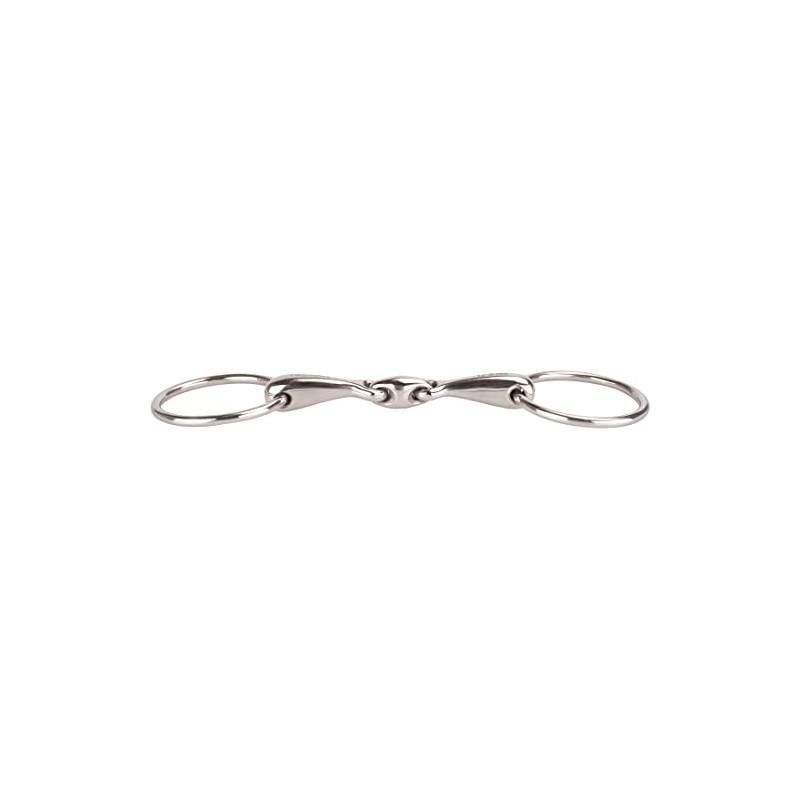Equinate Water Snaffle Stainless Steel 16 mm Double Jointed 17.5