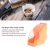 Fan Shape Storage Box with Dustproof Cover Compact Acrylic Filter