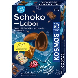 Kosmos KOSMOS 654283 Fun Science - Schoko-Labor, Experimentier-Set für Kinder ab 8-12 Jahre, Schokolade selber Formen, Süßigkeiten und Geschenke selber Machen
