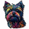 Yoonek Graphics Yorkshire Terrier Dog Vinyl Decal Sticker for Car