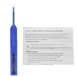 Universal One-Click Fibre Optic Pen, Cleans for 2.5 mm SC/FC/ST and 1.25 mm LC/MU, Cleaning Tool for Fibre Optic Connectors (KOC-125 Fit for 1.25 mm), Network Analyzer, blue