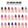 Presione En Las Uñas, 576 Piezas de Uñas Postizas Cuadradas