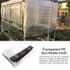 Clear Waterproof Tarps, Heavy Duty Transparent Tarpaulin with Eyelets, Plastic