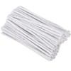 50 Pack White Pipe Cleaners Flexible Strong Suitable for Smoking