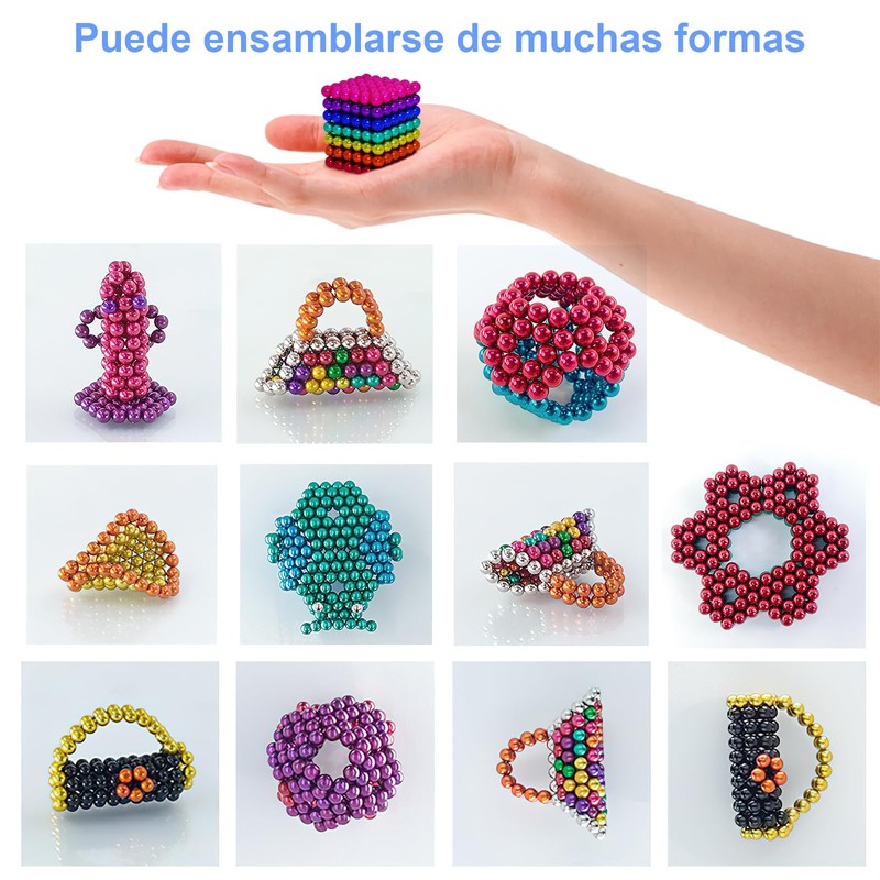 SHANDABULIU 252 Pcs Juguetes Apilables, Bolas de Colores para Aliviar