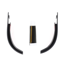 JeCar Hardtop Rain Diverters ABS - Extensión de riel de lluvia para canalón de lluvia para Jeep Wrangler JK JKU 2007-2018, 1 par